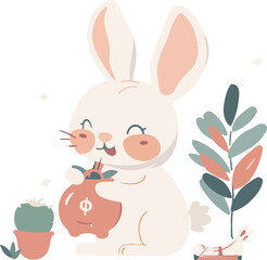Bunny and Piglet Friends