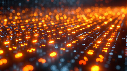 Fototapeta premium Abstract Digital Background with Binary Code and AI Algorithms
