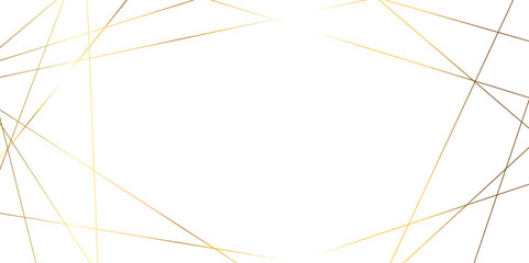Luxury premium shiny golden geometric lines overlap design for cosmetic product cover background. Vector geometric luxury golden lines for banner, template, book cover, cosmetic product cover.  