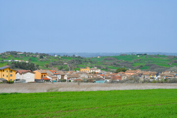 View of Jelsi, a medieval village in Molise, Italy.