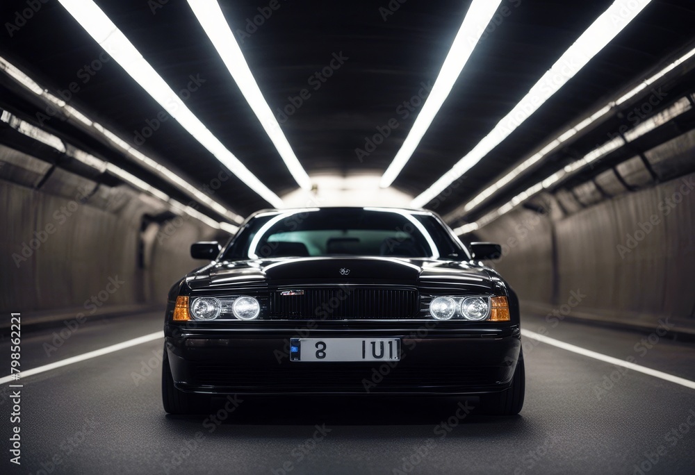 Poster 'car front tunnel abstract action auto automobile blur blurred city commute commuting connection cur
