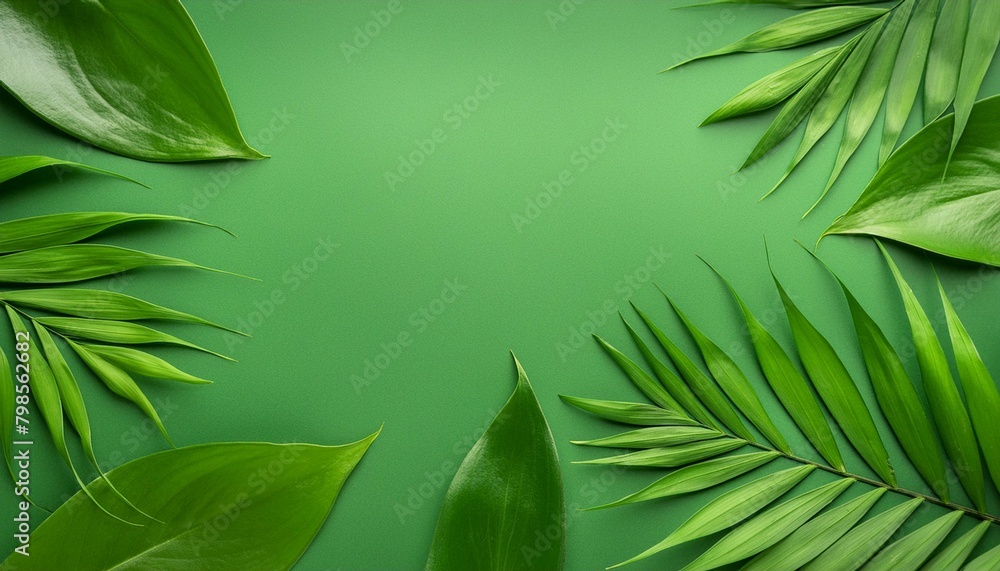 Canvas Prints green leaves background