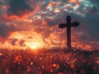 A Symbol of Faith: The Cross in the Evening Sky