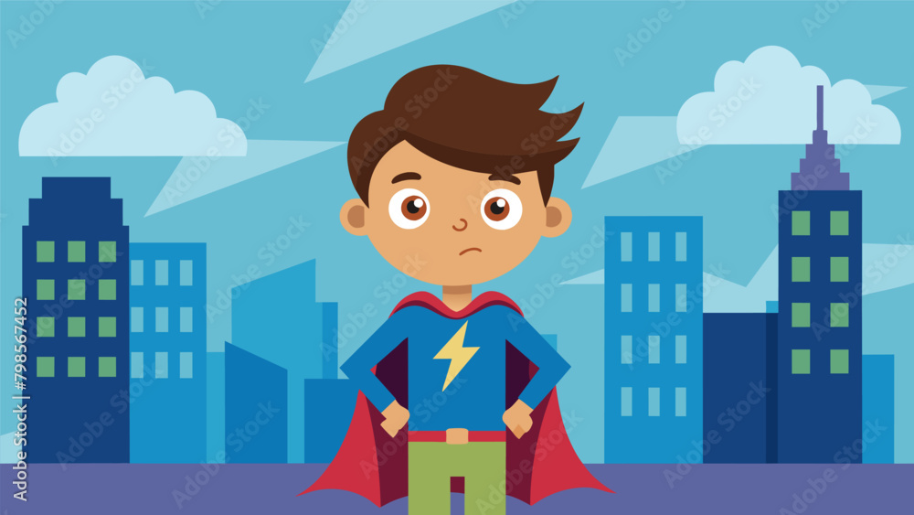 Poster a show centered around a boy with sensory processing disorder who becomes a superhero by using his h