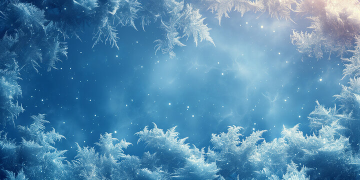 cold iced background winter themed 