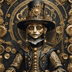 Fototapeta premium The Puppet with Hat 1