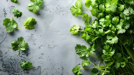 Parsley Leaves on White background. Fresh green vegan vitamin parsley isolated on white background ai generated 
