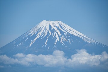 西伊豆から見た富士山のアップ