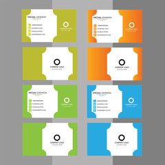 Creative and corporate modern business card template design. Vector design