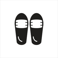 slippers vector icon line template
