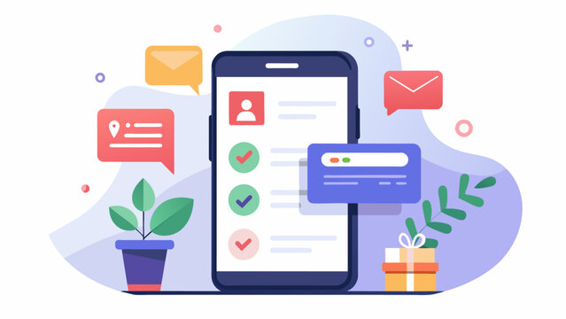 A smartphone displaying a subscription management app with notifications and reminders for upcoming renewals.