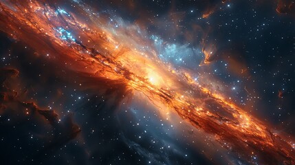 Obraz premium galaxy and stars