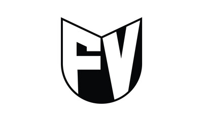 FV initial letter bat icon gaming logo design vector template. batman logo, sports logo, monogram, polygon, war game, symbol, playing logo, abstract, fighting, typography, icon, minimal, wings, battle