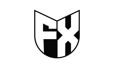 FX initial letter bat icon gaming logo design vector template. batman logo, sports logo, monogram, polygon, war game, symbol, playing logo, abstract, fighting, typography, icon, minimal, wings, battle