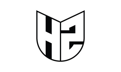 HZ initial letter bat icon gaming logo design vector template. batman logo, sports logo, monogram, polygon, war game, symbol, playing logo, abstract, fighting, typography, icon, minimal, wings, battle