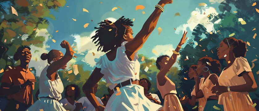Juneteenth Celebration: A Vibrant Image of Unity and Freedom