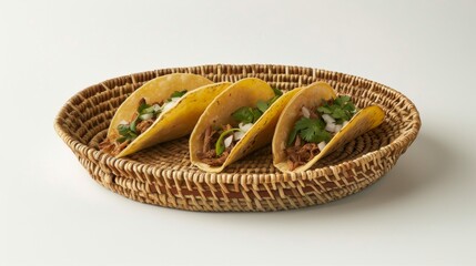 Obraz premium A photo of delicious traditional Mexican food taco