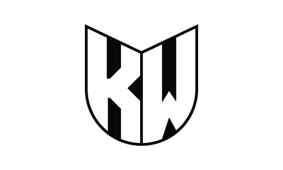 KW initial letter bat icon gaming logo design vector template. batman logo, sports logo, monogram, polygon, war game, symbol, playing logo, abstract, fighting, typography, icon, minimal, wings, battle
