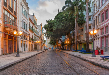 Rua Bom Jesus, Recife-PE - obrazy, fototapety, plakaty