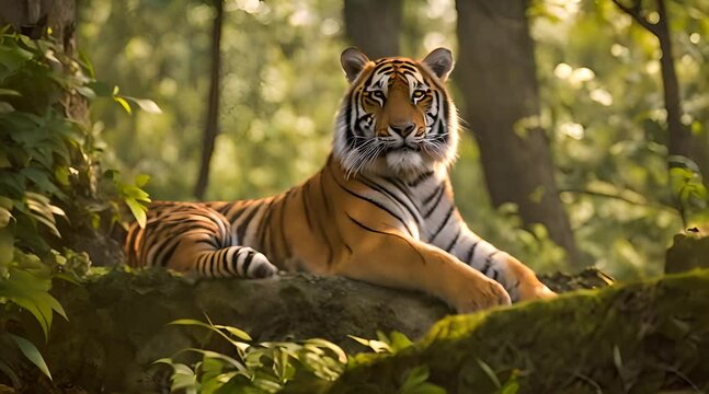 Prowling Paradise: Tiger's Nature Escapade