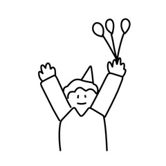 Family portrait outline