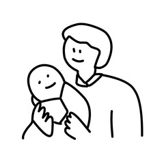 Family portrait outline