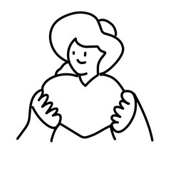Family portrait outline