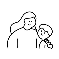 Family portrait outline