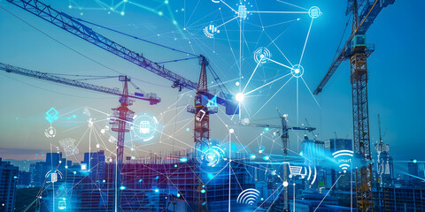Constructing Connectivity: Tech in Building" / "The Networked Framework of Modern Construction