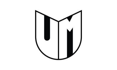 UM initial letter bat icon gaming logo design vector template. batman logo, sports logo, monogram, polygon, war game, symbol, playing logo, abstract, fighting, typography, icon, minimal, wings, battle
