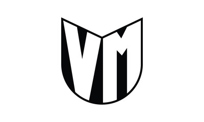 VM initial letter bat icon gaming logo design vector template. batman logo, sports logo, monogram, polygon, war game, symbol, playing logo, abstract, fighting, typography, icon, minimal, wings, battle