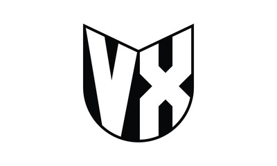 VX initial letter bat icon gaming logo design vector template. batman logo, sports logo, monogram, polygon, war game, symbol, playing logo, abstract, fighting, typography, icon, minimal, wings, battle