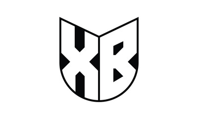 XB initial letter bat icon gaming logo design vector template. batman logo, sports logo, monogram, polygon, war game, symbol, playing logo, abstract, fighting, typography, icon, minimal, wings, battle