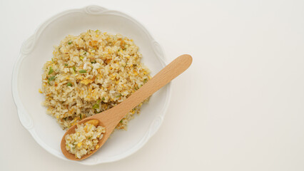 ネギと玉子のシンプルなチャーハン　イメージ