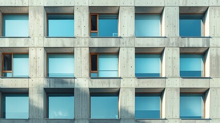 Architectural abstraction of a modern building facade.
