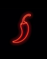 Naklejka premium a neon sign for a chili restaurant