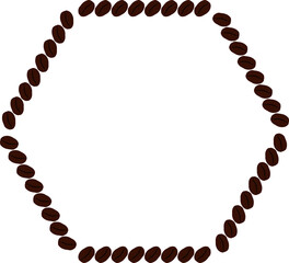Cutout Coffee Bean Frame Illustration
