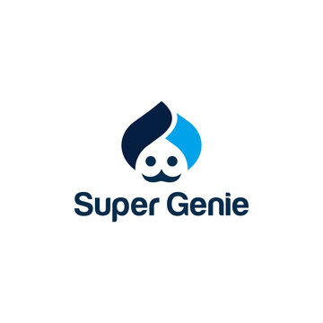 creative genie modern logo. elegant, clear, minimalist and sophisticated
