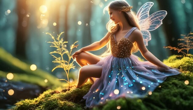 幻想的な森の妖精