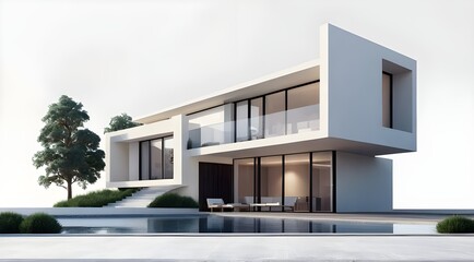 modern building in the city, Modern business building, modern trade center, architecture, large luxurious apartment, modern design house building