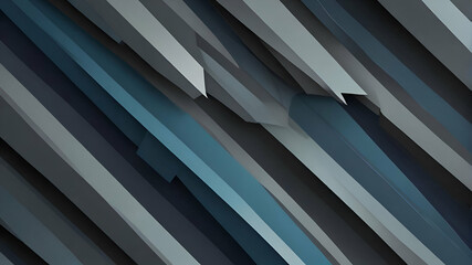 Obraz premium Craft a modern and futuristic abstract background featuring geometric arrows in shades of gray and blue
