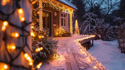 Seasonal Decor Holiday Lights: Photos highlighting holiday lights as part of seasonal decor