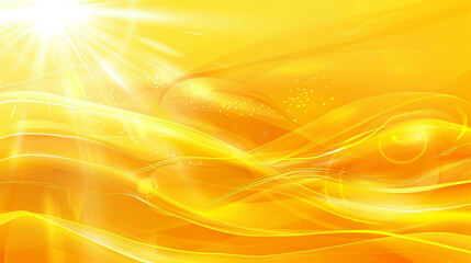 High-Quality Sunshine Yellow Minimal Wave Vector Background.