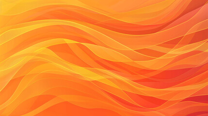 Tangerine Orange Minimal Wave, High Definition Vector Background.