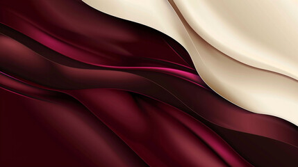 Abstract Background Vector Design in Rich Burgundy and Cream.