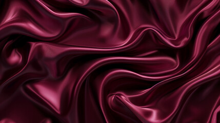 Burgundy Silky Smooth Wave Background