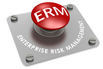 ERM for enterprise risk management red button - 798628095