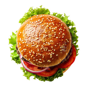 Close-up of delicious fresh tasty burger