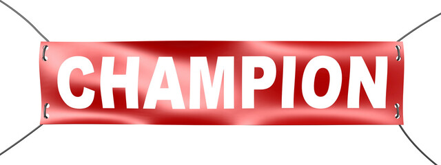 Champion word on red banner - 798628638