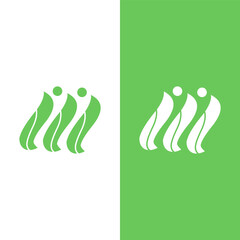leaf green logo design and symbol